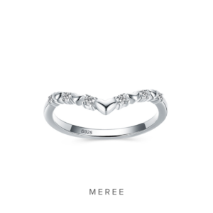 Meree Tiana Heart Ring Sterling Silver 925 Cincin Wanita Anti Karat