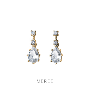 Meree – Liliana Water Drop Earring Sterling Silver Anting Wanita Anti Karat