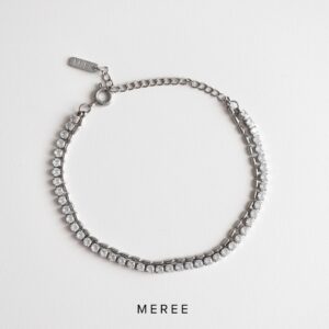 Meree – Anette Double Layer Bracelet Stainless Steel 316 Gelang Wanita Tahan Karat