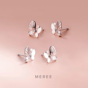Meree Flori Butterfly Earring Sterling Silver Anting Wanita Perak Anti Karat