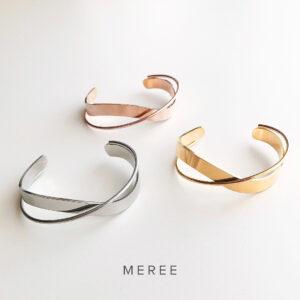 Meree Quinn Cross Bangle Stainless Steel Gelang Wanita Tahan Karat