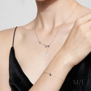 Meree – Estella Butterfly Necklace Sterling Silver Anti Karat