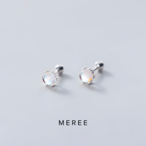 Meree – Opal Earring Stud Sterling Silver Anting Wanita Anti Karat