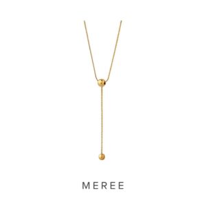 Meree Eileen Round Ball Necklace Stainless Steel Kalung Tahan Karat