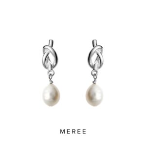 Meree Maisie Knot Pearl Earring Anting Wanita Anti Karat