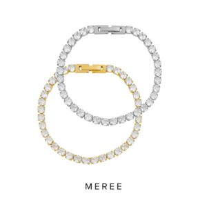 Meree Harper Tennis Bracelet Stainless Steel 18kgp Gelang Wanita Tahan Karat