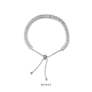 Meree – Claire Zirconia Paved Bracelet Stainless Steel 18k Gelang Wanita Tahan Karat