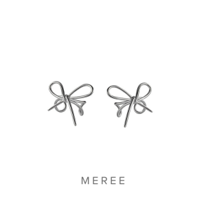 Meree Bow Ear Cuff Sterling Silver Anting Tanpa Tindik Anti Karat