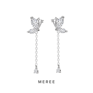 Meree – Cerelia Butterfly Earrings Silver 999 Anting Perak Wanita Anti Karat