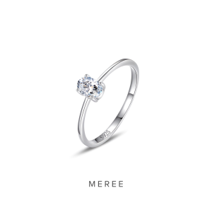 Meree – Lana Single Stone Ring Sterling Silver Cincin Perak Wanita Anti Karat