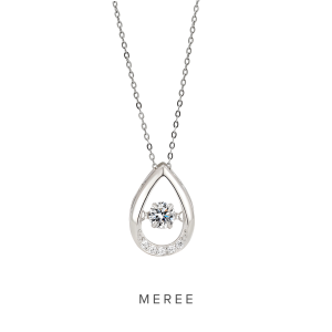 Meree – Ayra Water Drop Necklace Sterling Silver Kalung Anti Karat