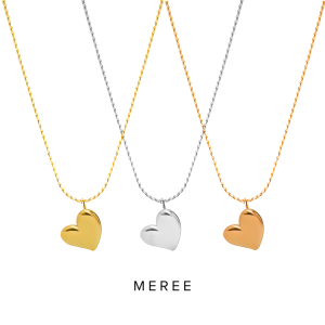 Meree – Fidelia Heart Necklace Stainless Steel Kalung Wanita