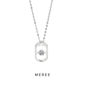 Meree – Gracie Dancing Diamond Necklace Sterling Silver Anti Karat