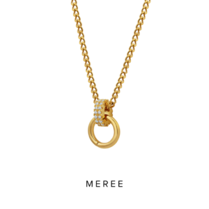 Meree – Isadora Necklace Stainless Steel Gold Kalung Perempuan Tahan Karat