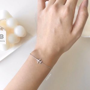 Meree – Airplane Bracelet Sterling Silver 925 Gelang Wanita Anti Karat