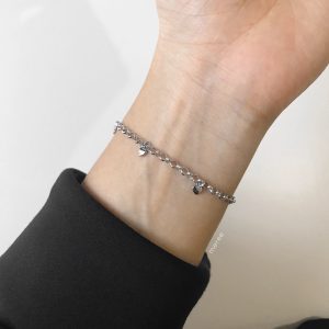 Meree – Himari Heart Bracelet Sterling Silver Gelang Anti Karat