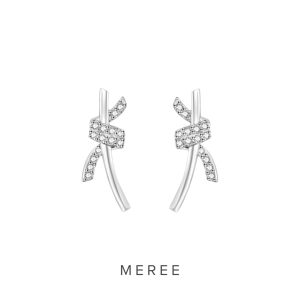 Meree Lumia Twirl Earring Silver 999 Anting Perak Wanita Anti Karat