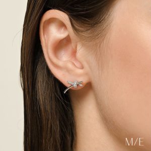 Meree Lumia Twirl Earring Silver 999 Anting Perak Wanita Anti Karat