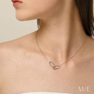 Meree – Oval Link Necklace Sterling Silver Kalung Perak Wanita Anti Karat