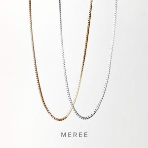 Meree Box Chain Necklace Stainless Steel Kalung Unisex Tahan Karat