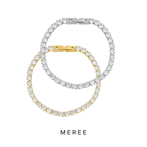 Meree Harper Tennis Bracelet Stainless Steel 18kgp Gelang Wanita Tahan Karat