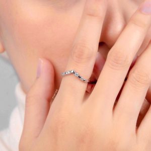 Meree Tiana Heart Ring Sterling Silver 925 Cincin Wanita Anti Karat