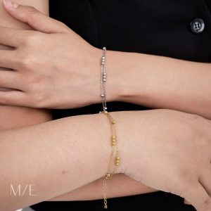 Meree – Layla Double Layer Bracelet Stainless Steel Gelang Wanita Tahan Karat