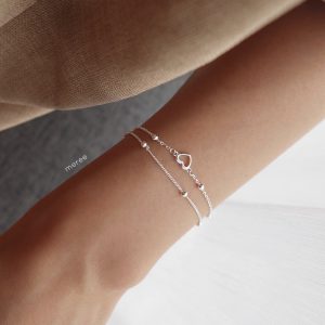 Meree – Elena Bracelet Sterling Silver Gelang Perempuan Anti Karat