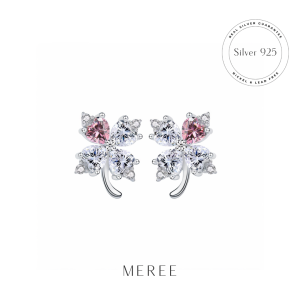 Meree Paige Clover Earring Sterling Silver Anting Perak Wanita Anti Karat