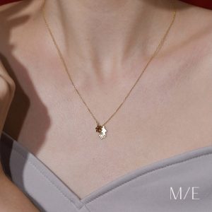 Meree – Winter Deer Necklace Sterling Silver Kalung Perak Wanita Anti Karat