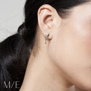 Meree Helia Moon Earring Sterling Silver Anting Wanita Anti Karat