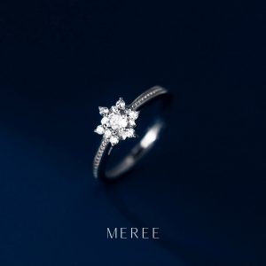 Meree – Eira Snowflake Ring Sterling Silver Cincin Perak Wanita Anti Karat