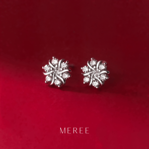 Meree – Evira Snowflake Earring Sterling Silver Anting Perak Wanita Anti Karat