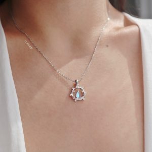 Meree – Meteor Tears Necklace Sterling Silver Kalung Anti Karat