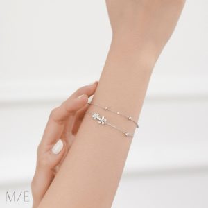 Meree – Dahlia Bracelet Sterling Silver Gelang Perak Wanita Anti Karat