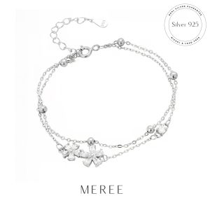 Meree – Dahlia Bracelet Sterling Silver Gelang Perak Wanita Anti Karat