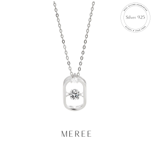 Meree – Gracie Dancing Diamond Necklace Sterling Silver Anti Karat