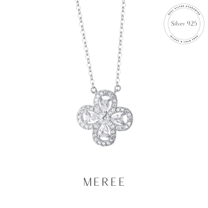 Meree – Alea Clover Necklace Sterling Silver Kalung Wanita Anti Karat