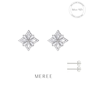 Meree Light Star Earring Sterling Silver Anting Wanita Anti Karat