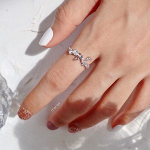 Meree – Fany Ring Sterling Silver Cincin Wanita Anti Karat