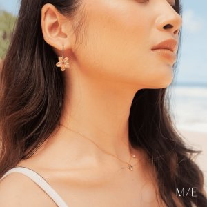 Meree – Bloomara Flower Necklace Stainless Steel 18k Tahan Karat