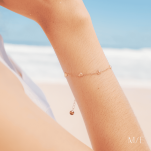 Meree- Amoria Heart Bracelet Stainless Steel 18k Gelang Tahan Karat
