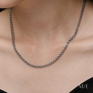 Meree – Charley Necklace Stainless Steel 18k Kalung Unisex Tahan Karat