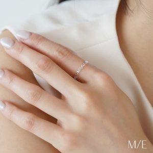 Meree – Irella Heart Ring Sterling Silver Cincin Perak Wanita Anti Karat