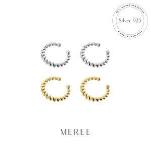 Meree – Lynor Twist Ear Cuff Sterling Silver Unisex Anti Karat