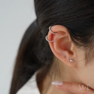 Meree – Lynor Twist Ear Cuff Sterling Silver Unisex Anti Karat