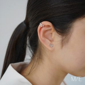 Meree – Bay Leaf Earring Sterling Silver 925 Anting Wanita Anti Karat