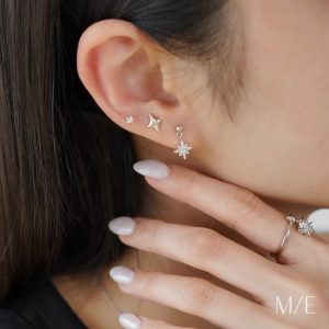 Meree – Miri Star Earring Sterling Silver 925 Anting Wanita Anti Karat