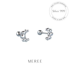 Meree – Croissant Earring Pure Silver 999 Anting Perak Wanita Anti Karat