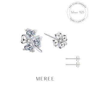 Meree – Luna Clover Earring Sterling Silver 925 Anting Perak Wanita Anti Karat